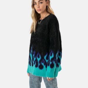 blue flame sweater adika